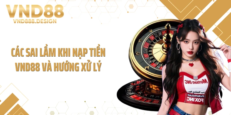 Các sai lầm khi nạp tiền VND88 và hướng xử lý