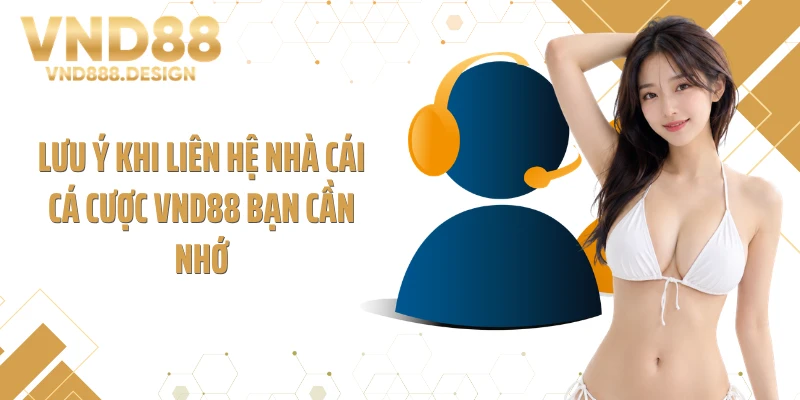 Lưu ý khi liên hệ nhà cái cá cược VND88 bạn cần nhớ